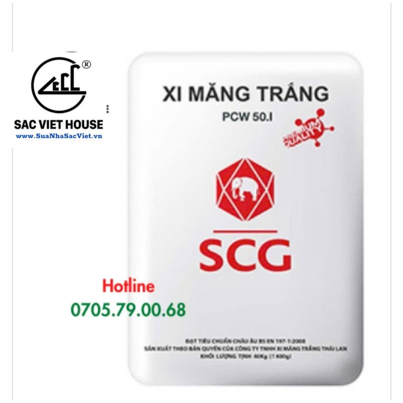 BÁO GIÁ XI MĂNG TRẮNG, XI MĂNG TRẮNG GIÁ MỚI NHẤT, XI MĂNG TRẮNG SCG PCW50I PCW30 GIAO HÀNG TẬN NƠI LH 0705.79.00.68